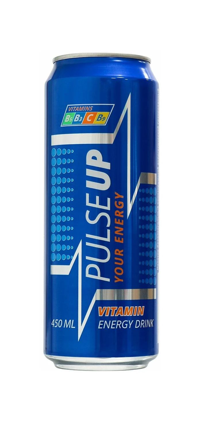 Энергетик ап. Энергетический напиток PULSEUP Energy. Энергетический напиток ПУЛЬСАП Энерджи 0,45 л ж/б. Pulse up Энергетик. ПУЛЬСАП Энерджи жб 0,45л(24).