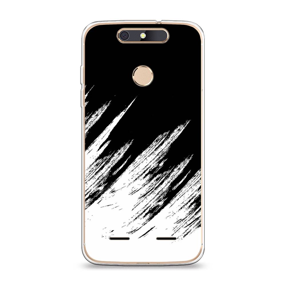 

Чехол Awog на ZTE Blade V8 mini / ЗТЕ Блэйд V8 mini "Черно белые брызги", 131950-3
