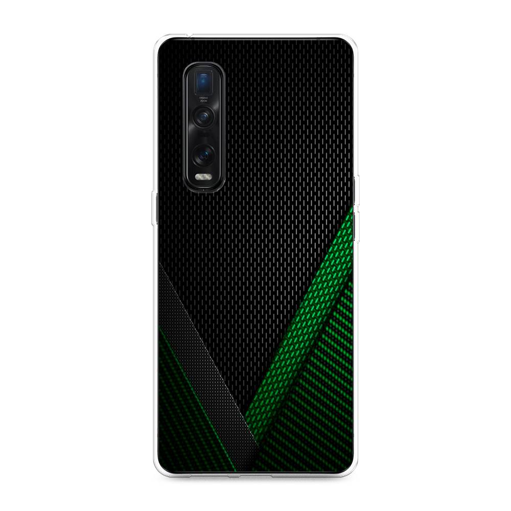 

Чехол Awog на Oppo Find X2 Pro "Зеленый карбон", Разноцветный, 253350-3