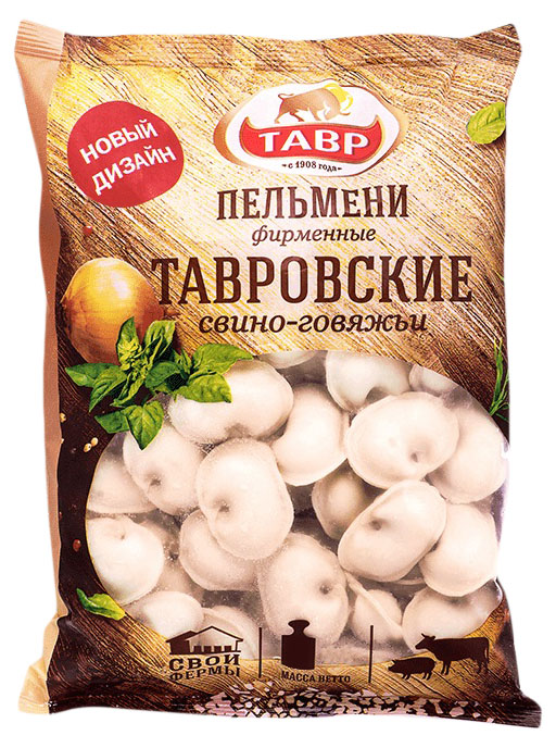 Пельмени Тавр фирменные тавровские свино-говяжьи 450 г