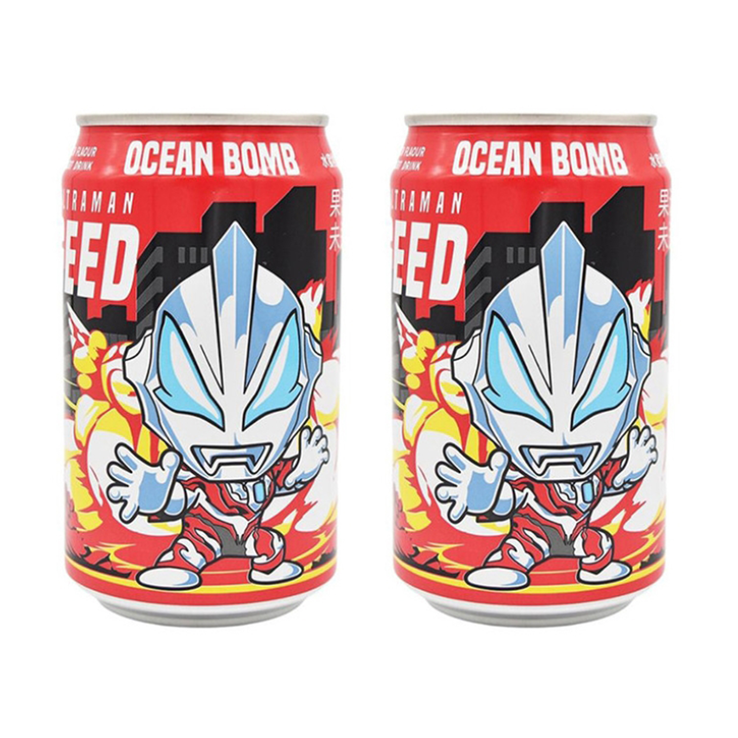 Лимонад Ocean Bomb Супермен персик-йогурт, 2 шт по 330 мл