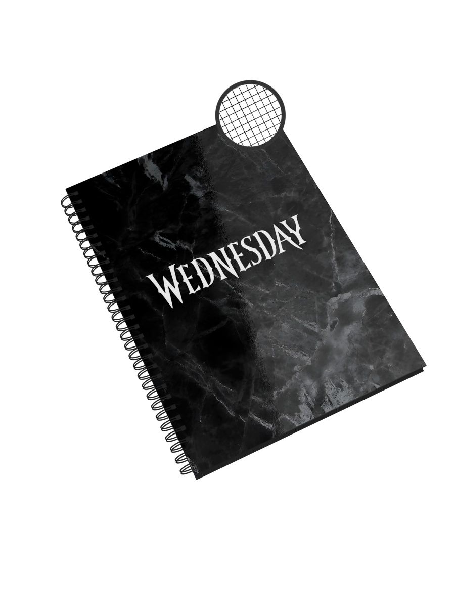 

Блокнот Каждому Своё "Wednesday/Уэнсдей" NP-SRWN19-A5/2 A5 48л в клетку, NP-SRWN19-A5/2