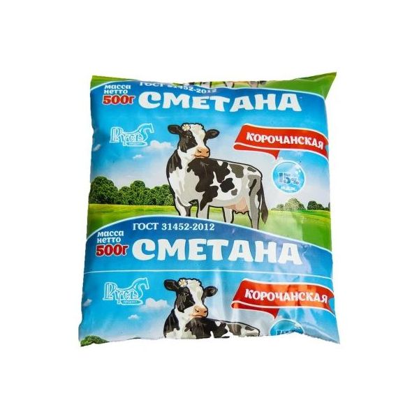 

Сметана Русь Продукт 15% 500 г