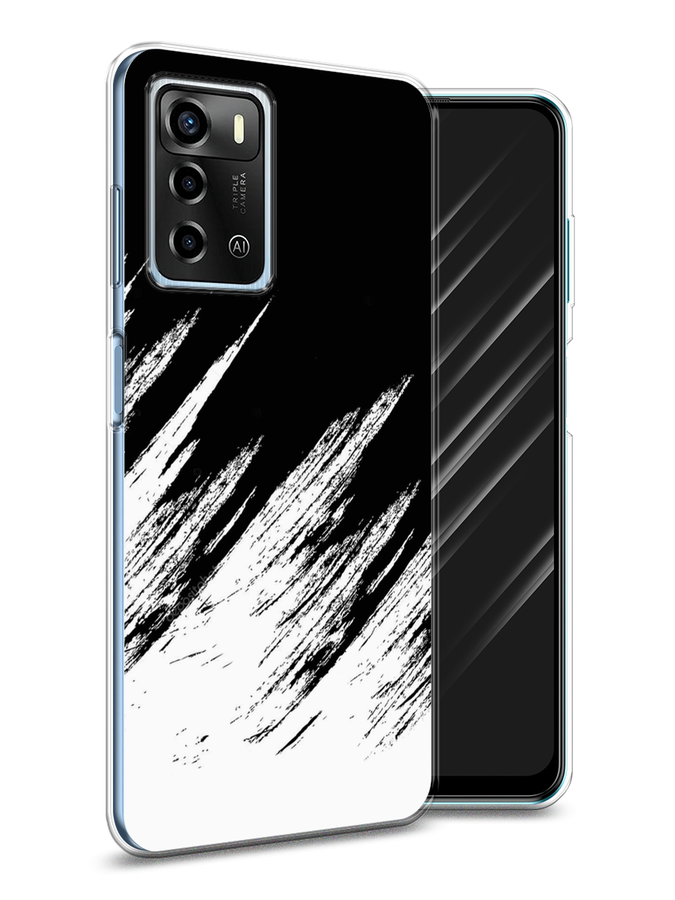 

Чехол Awog на ZTE Blade V40 Vita / ЗТЕ Блэйд V40 Vita "Черно белые брызги", Разноцветный, 135650-3