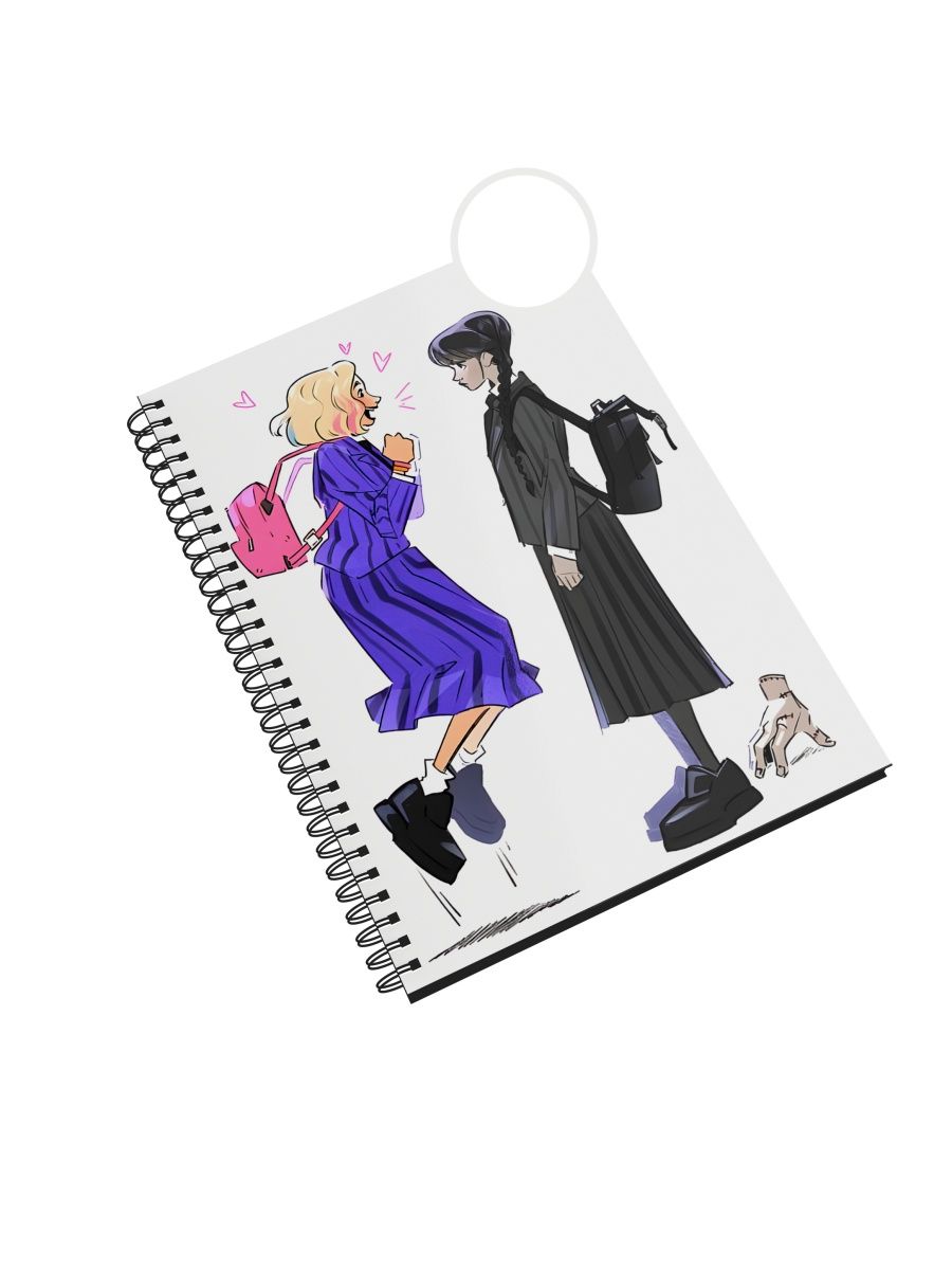 

Блокнот Каждому Своё "Wednesday/Уэнсдей" NP-SRWN29-A5/1 A5 48л, NP-SRWN29-A5/1