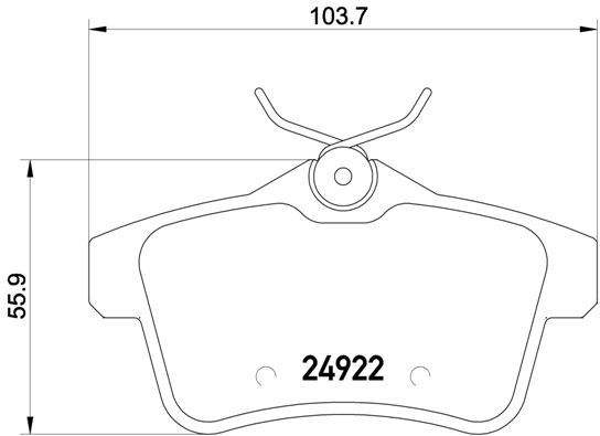 

Комплект тормозных колодок Brembo P61114