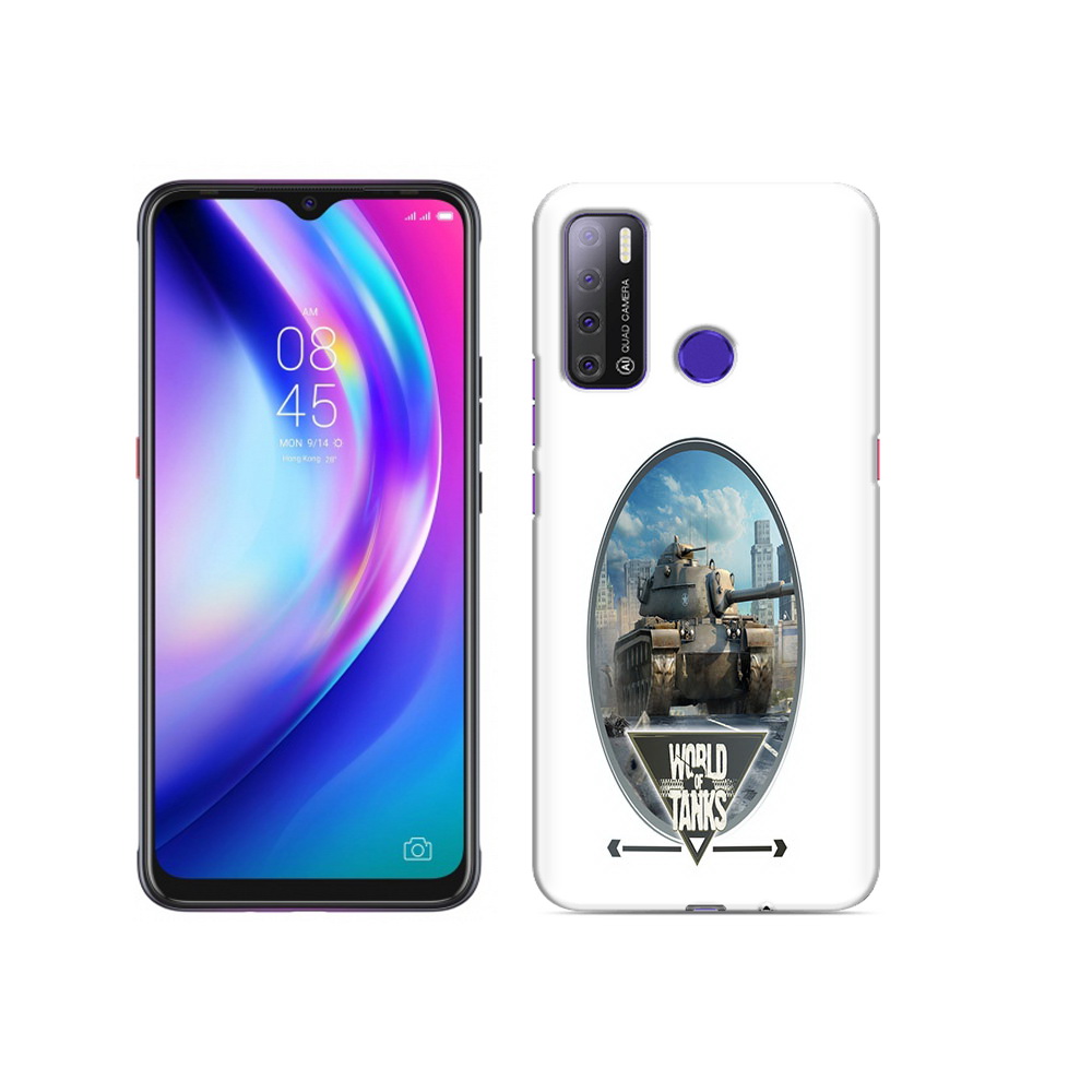 

Чехол MyPads Tocco для Tecno Pouvoir 4 игра с танками, Прозрачный, Tocco