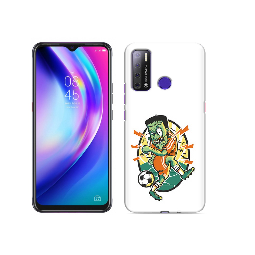 

Чехол MyPads Tocco для Tecno Pouvoir 4 зомби футболист, Прозрачный, Tocco