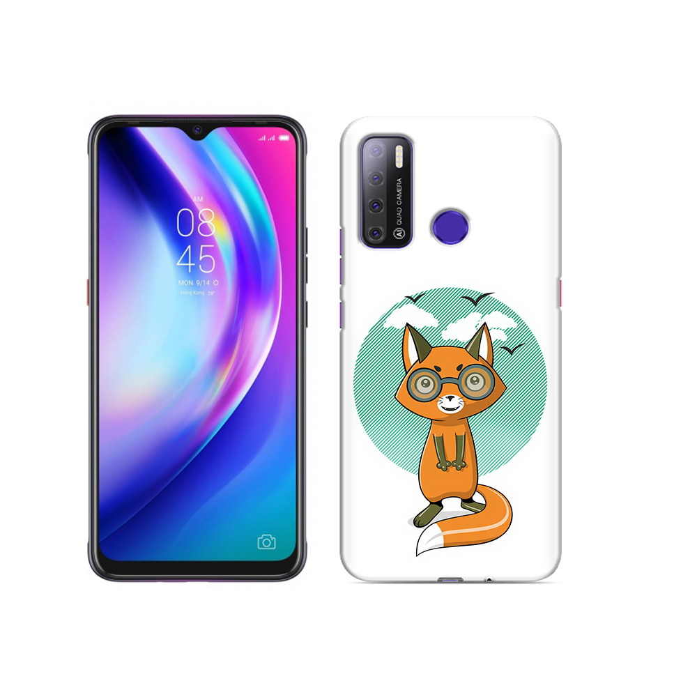 

Чехол MyPads Tocco для Tecno Pouvoir 4 задумчивая лиса, Прозрачный, Tocco