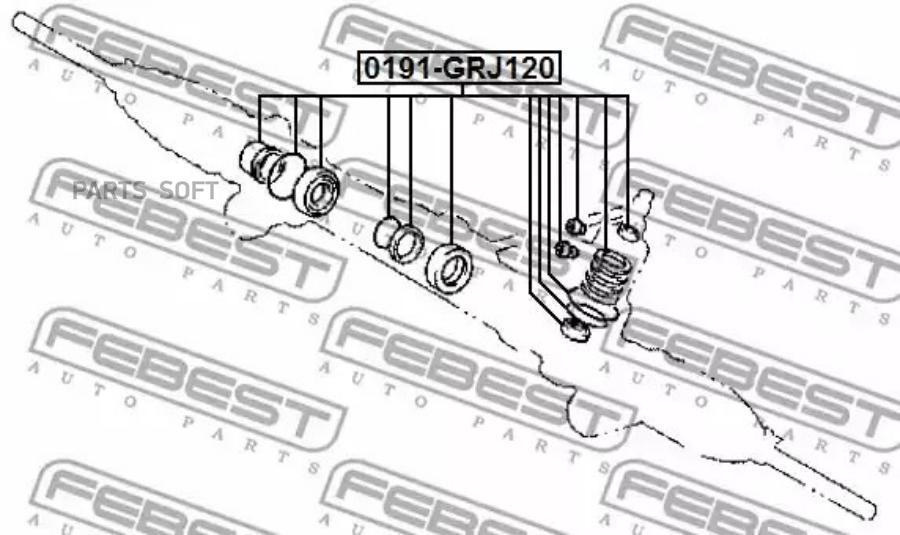 

Ремк-кт.рулевой рейки TOYOTA LAND CRUISER PRADO GRJ12#,KDJ12#,RZJ12#,TRJ12#,VZJ12# 2002.09