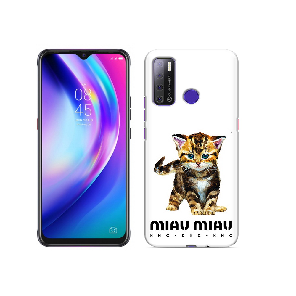 

Чехол MyPads Tocco для Tecno Pouvoir 4 Бренд miau miau, Прозрачный, Tocco