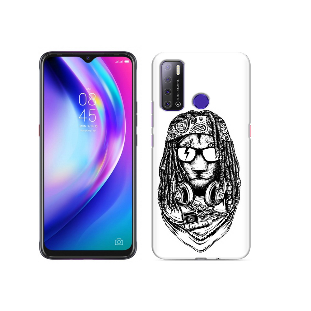 

Чехол MyPads Tocco для Tecno Pouvoir 4 дреды льва, Прозрачный, Tocco