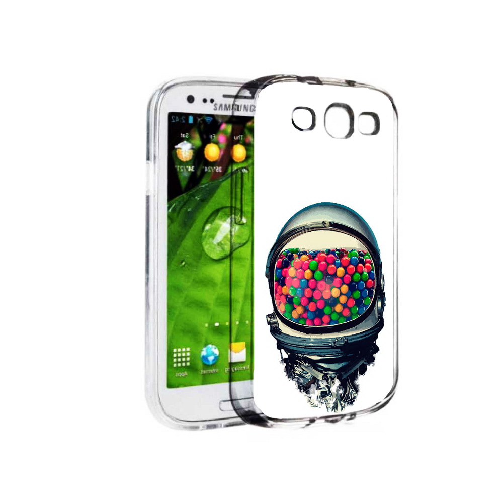 

Чехол MyPads Tocco для Samsung Galaxy S3 шлем космонавта (PT123108.507.700), Прозрачный, Tocco