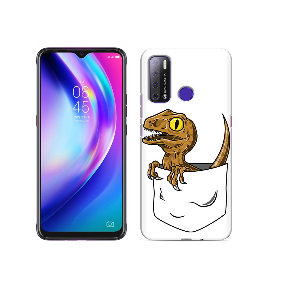 

Чехол MyPads Tocco для Tecno Pouvoir 4 динозавр в кармане, Прозрачный, Tocco
