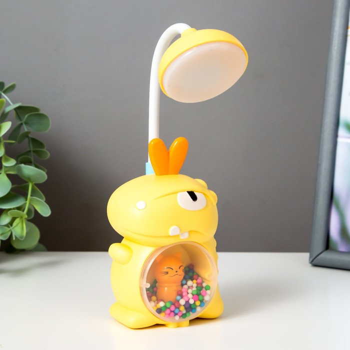 

Настольная лампа "Динозаврик" LED 3Вт USB желтый 7х10х17 см