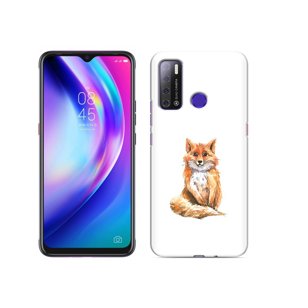 

Чехол MyPads Tocco для Tecno Pouvoir 4 детская лиса, Прозрачный, Tocco