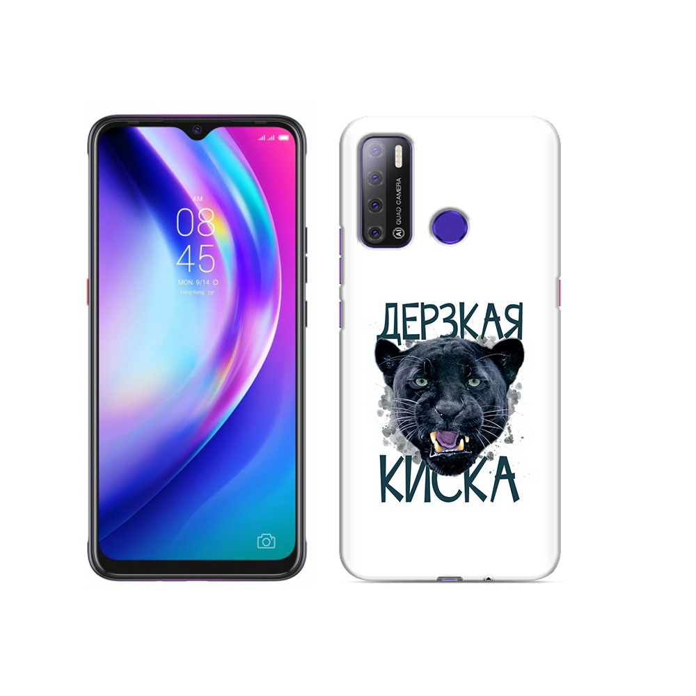 

Чехол MyPads Tocco для Tecno Pouvoir 4 дерзкая киска, Прозрачный, Tocco