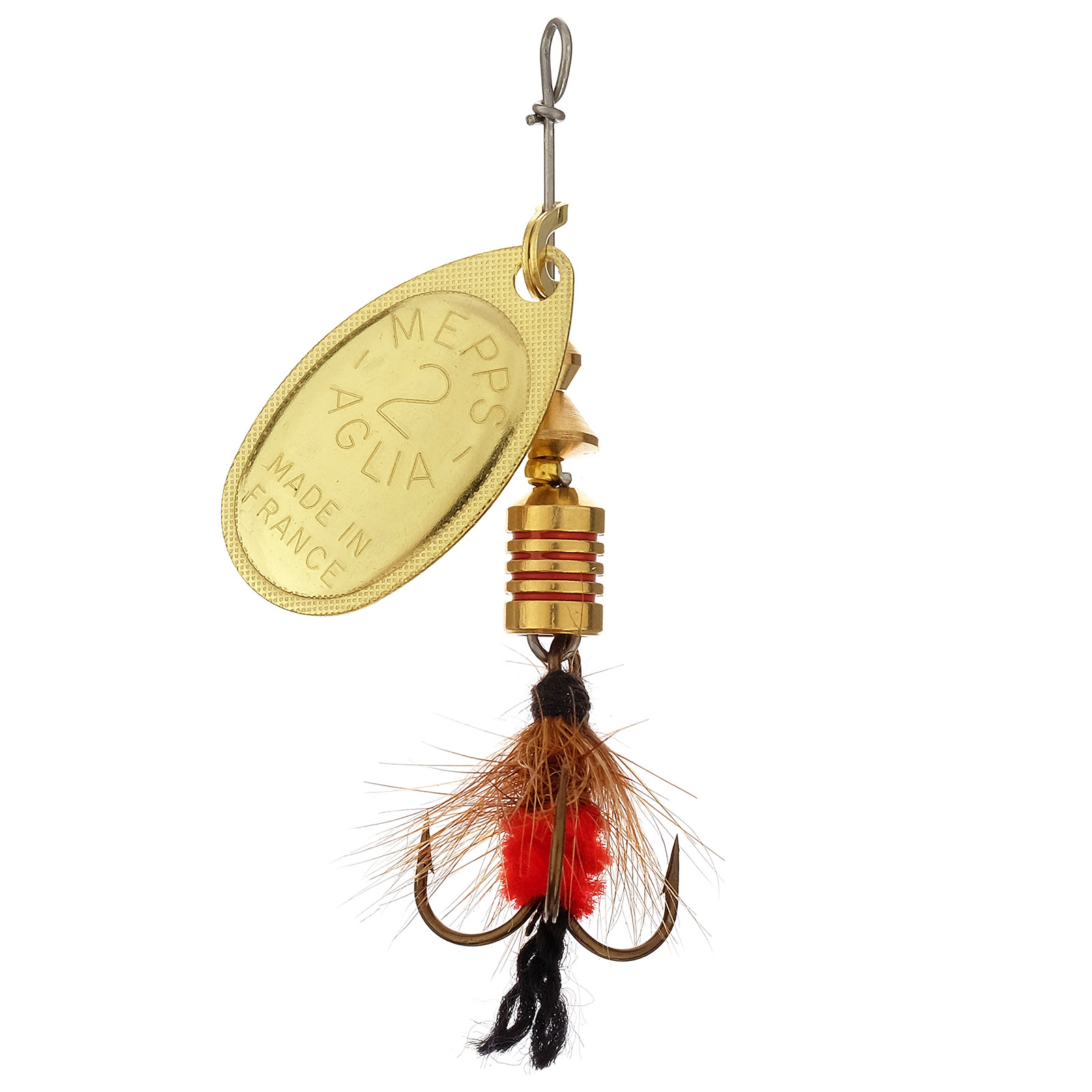 

Вращающаяся блесна Mepps Aglia Mouche 1шт цвет gold/red, Золотистый;красный, Aglia Mouche