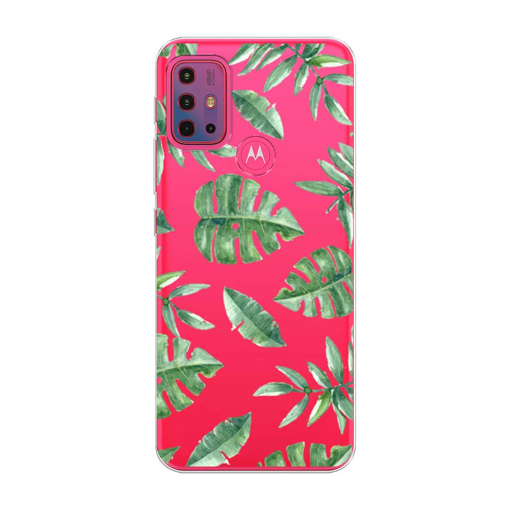 

Чехол Awog на Lenovo K13 Note/Motorola Moto G10/G20/G30 "Нарисованные пальмовые листья", Разноцветный, 242250-4