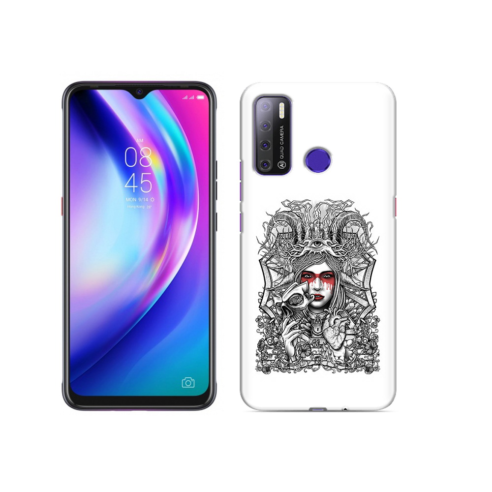 

Чехол MyPads Tocco для Tecno Pouvoir 4 грусная девушка, Прозрачный, Tocco