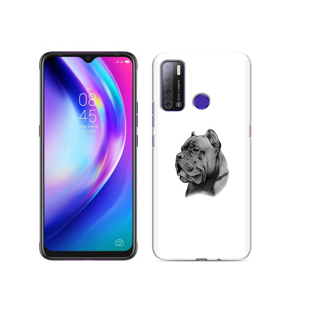 

Чехол MyPads Tocco для Tecno Pouvoir 4 грозный бульдог, Прозрачный, Tocco