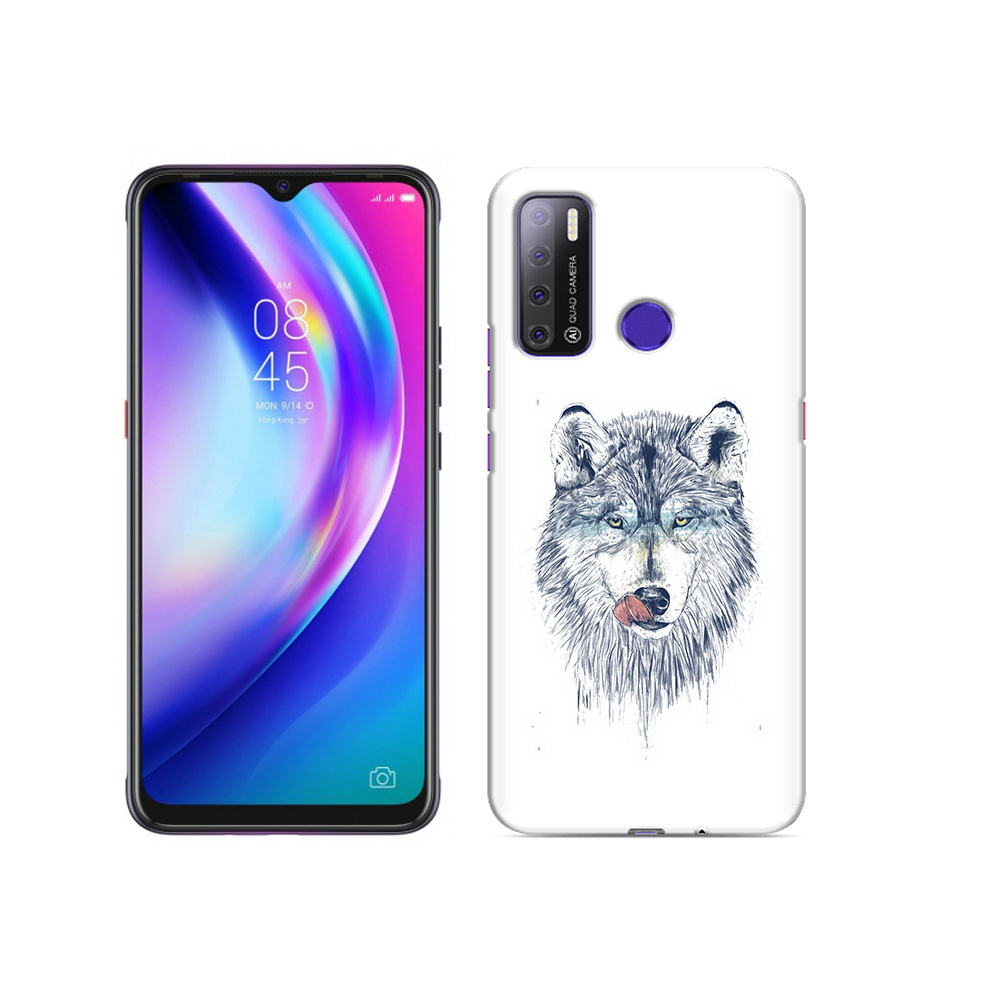 

Чехол MyPads Tocco для Tecno Pouvoir 4 голодгый волк, Прозрачный, Tocco