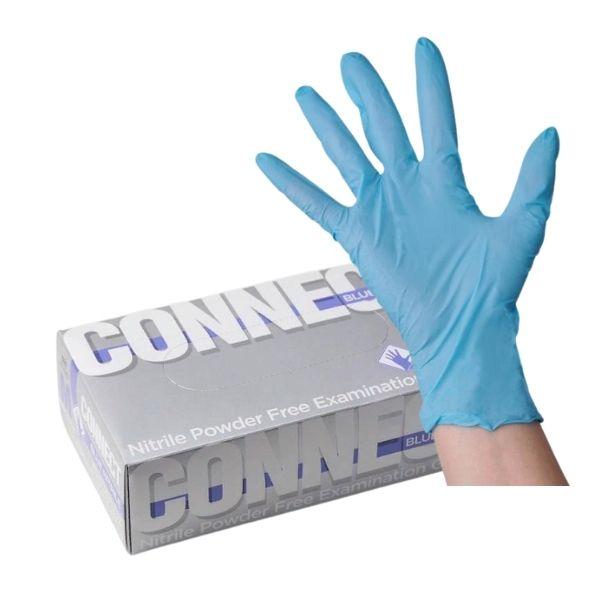 Перчатки смотровые CONNECT нитриловые, голубые, 50 пар размер XL 2 уп