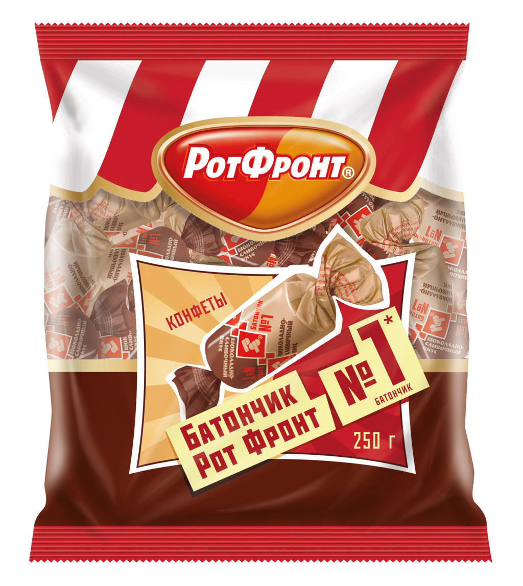 Конфеты Рот Фронт батончики шоколадно-сливочный вкус 250 г