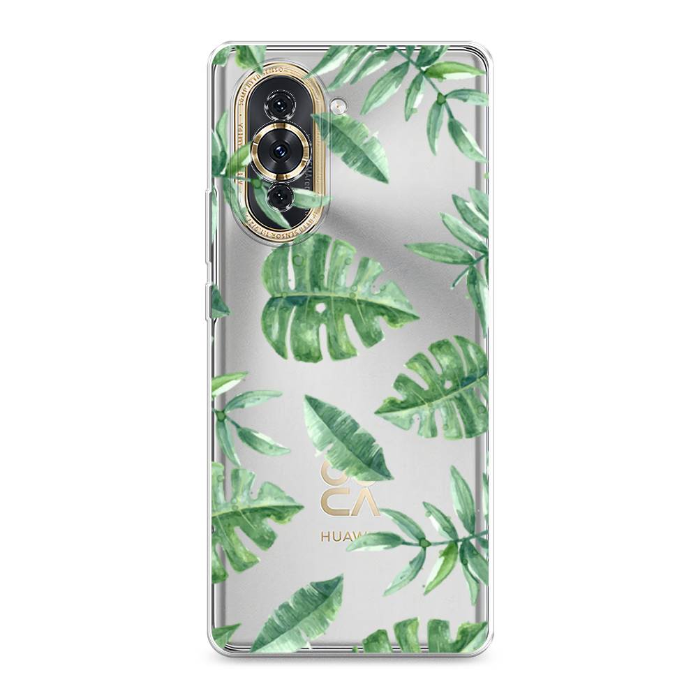 

Чехол Awog на Huawei Nova 10 "Нарисованные пальмовые листья", Разноцветный, 6108950-4