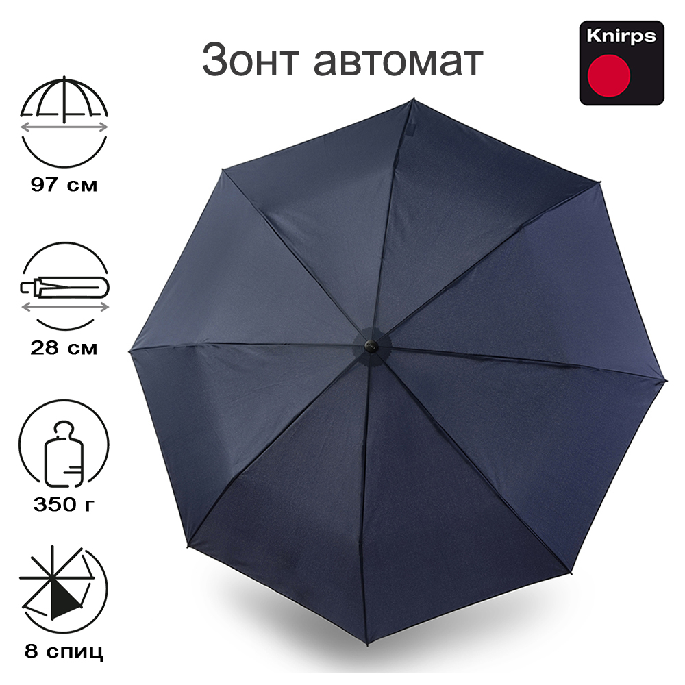 Зонт унисекс Knirps A200 Medium Duomatic navy 4090₽