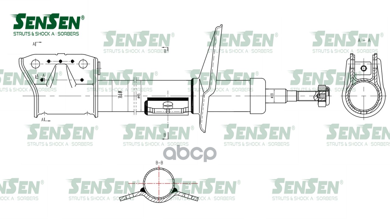 

Амортизатор Dacia Duster 2010- F Sensen 42130666 Sensen арт. 42130666