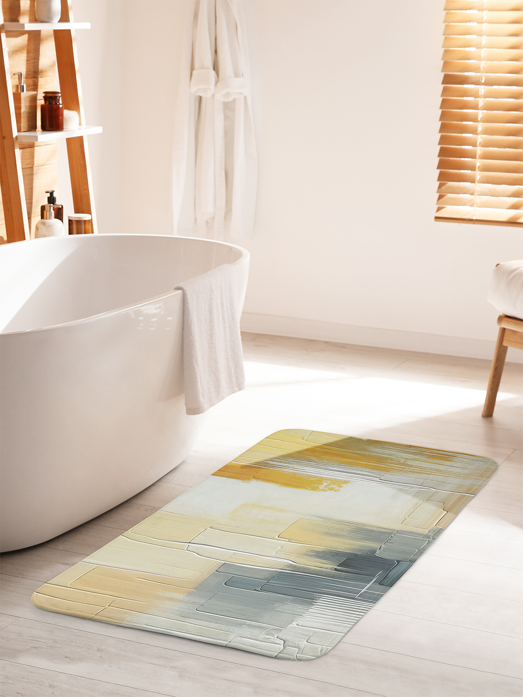 

Коврик для ванной туалета душа JoyArty "Хаотичные мазки", bath_sd2816_60x100