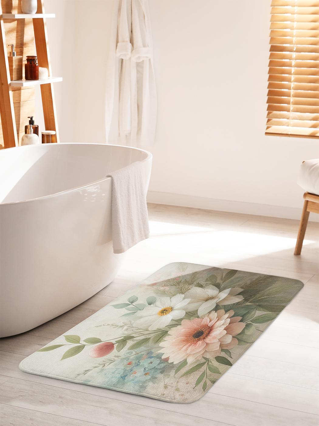 

Коврик для ванной туалета душа JoyArty "Весенняя композиция", bath_sd2822_60x100