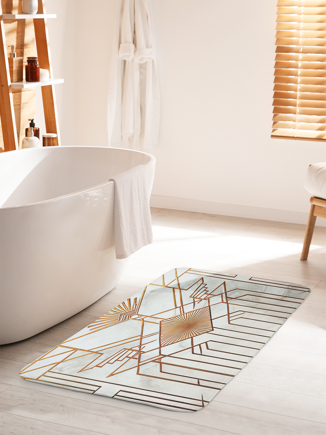 

Коврик для ванной туалета душа JoyArty "Золотистое око", bath_sd2824_60x100