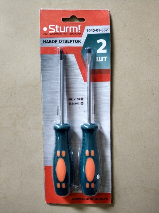 фото Набор отверток sturm 1040-01-ss2 (2шт) (sturm) sturm!