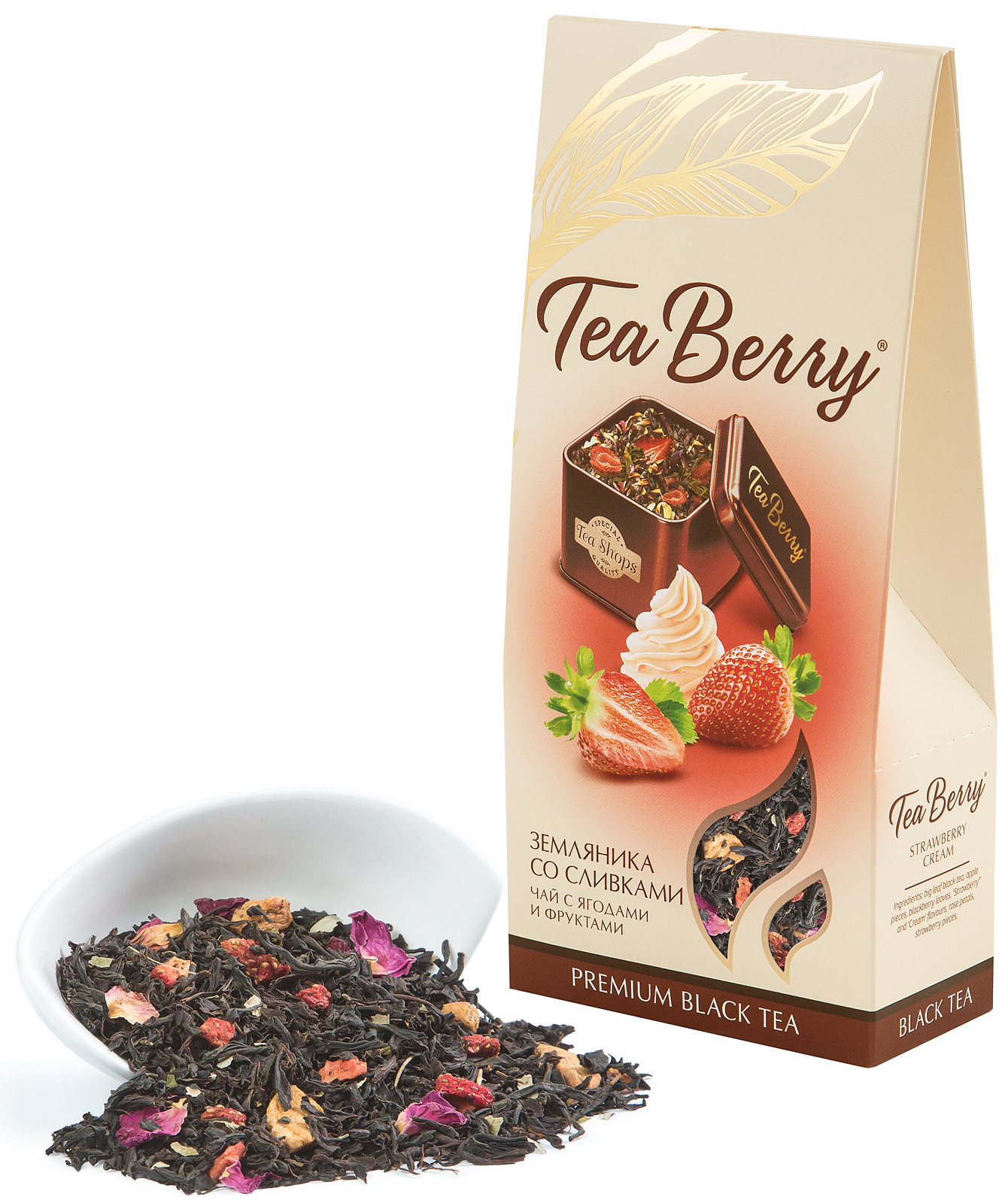 

Чай черный Tea Collection Земляничный со сливками 100г