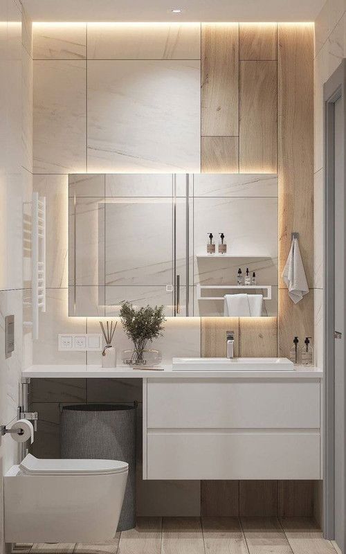 Зеркало QTR 70*100 с тёплой LED-подсветкой горизонтальное зеркало олимпия 90 50 для ванной с тёплой led подсветкой и часами