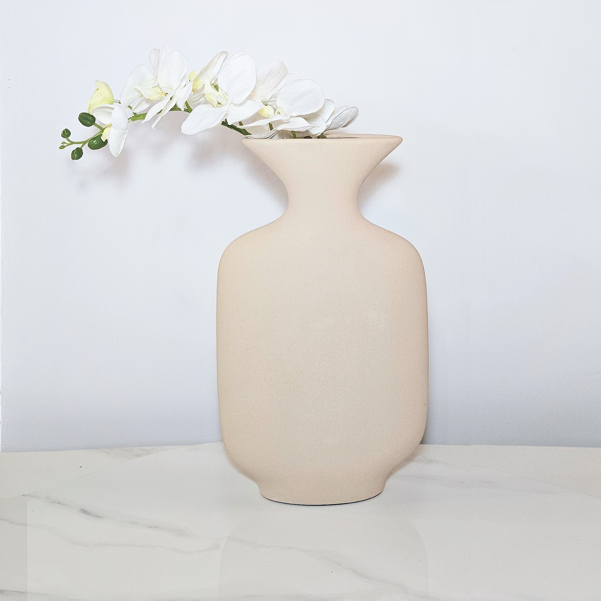 Ваза Sotogrande Tapered vase with flat mouth песочный 9650