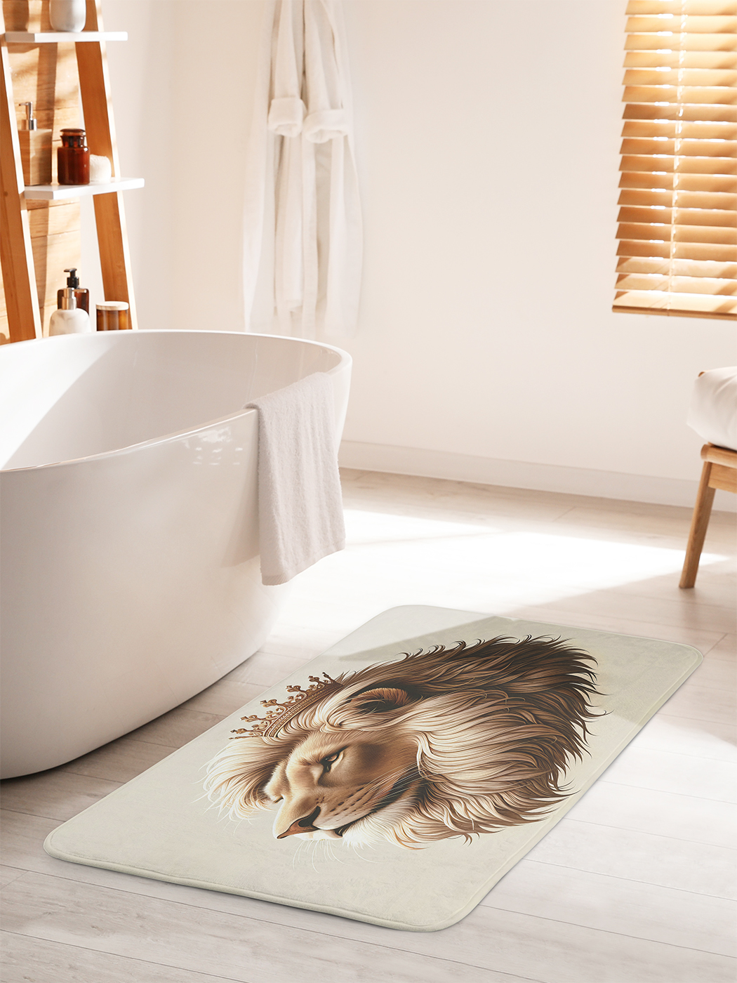 

Коврик для ванной туалета душа JoyArty "Гордый лев", bath_sd3028_60x100