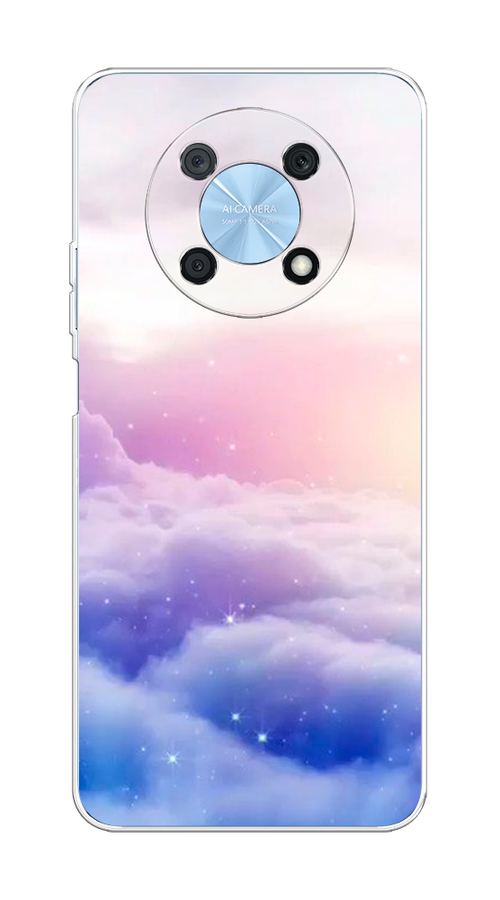 

Чехол на Huawei Nova Y90 "Небеса", Голубой;белый;розовый, 6109350-2