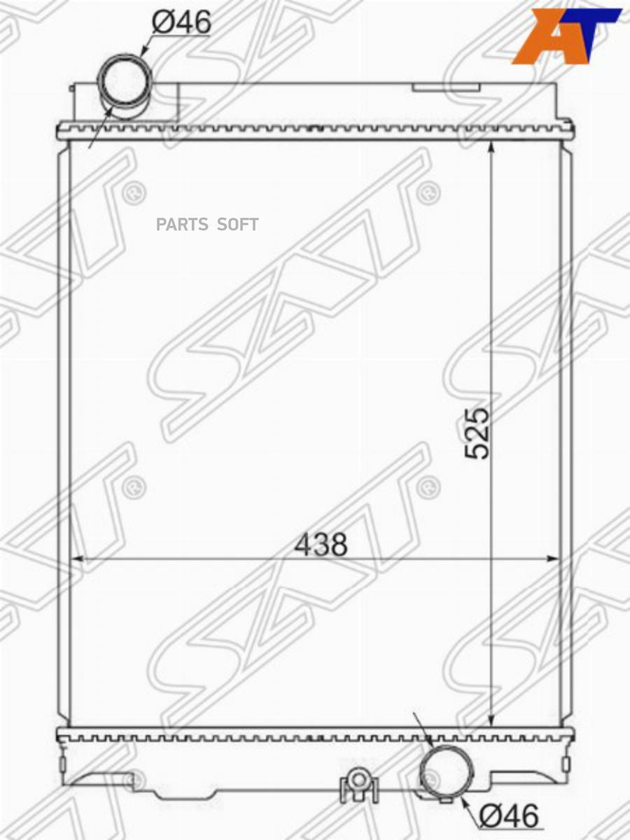 

Радиатор Mitsubishi Canter Fe71e 4m51 Mt 02-04 Sat арт. MC0084-2