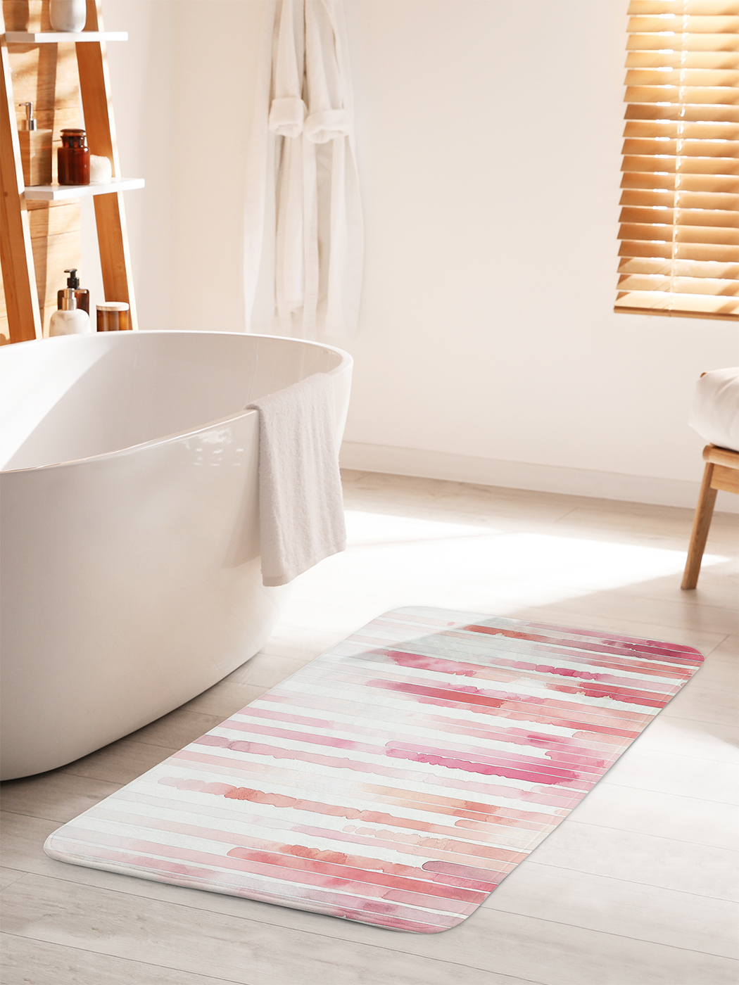 

Коврик для ванной туалета душа JoyArty "Пастельные линии", bath_sd3125_60x100