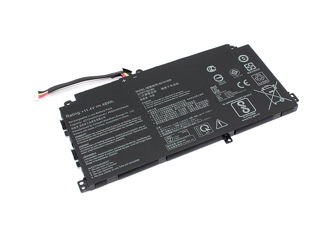 Аккумуляторная батарея для ноутбука Asus ExpertBook P2 (B31N1909) 11.4V 4212mAh