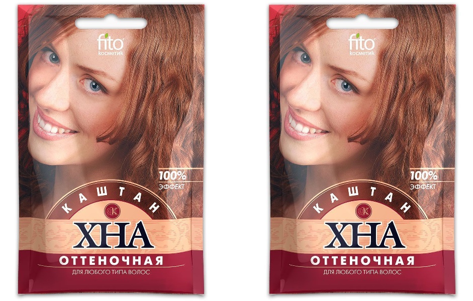 

Хна Фитокосметик оттеночная Каштан 25 г 2 шт