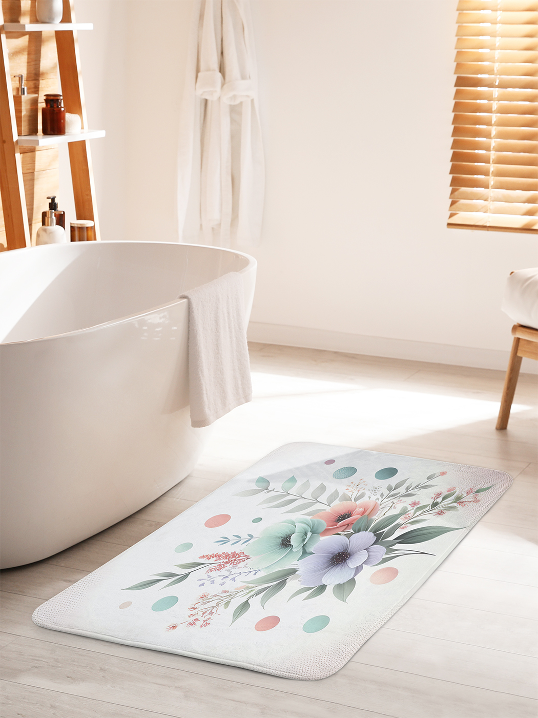 

Коврик для ванной туалета душа JoyArty "Пастельная композиция", bath_sd3330_60x100