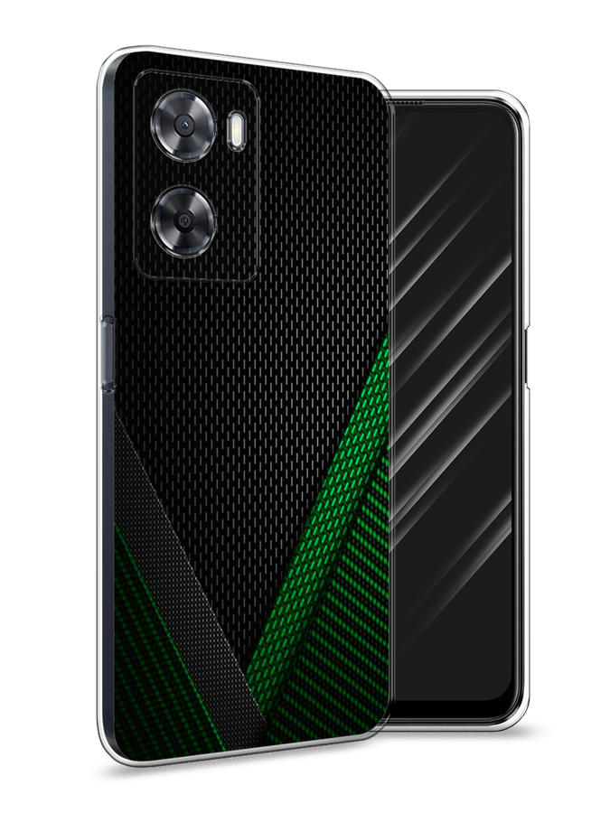 

Чехол Awog на Oppo A57 4G/A77 4G/A77s 4G/A57s "Зеленый карбон", Разноцветный, 2510350-3