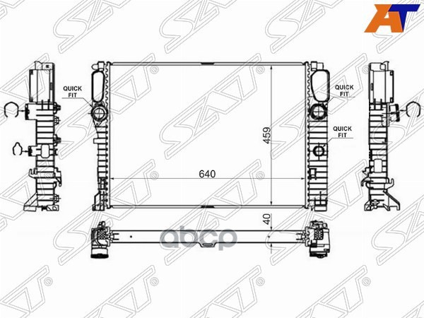 

Радиатор Mercedes W211/W219 Diesel 02- Sat арт. MB0011-D-MT