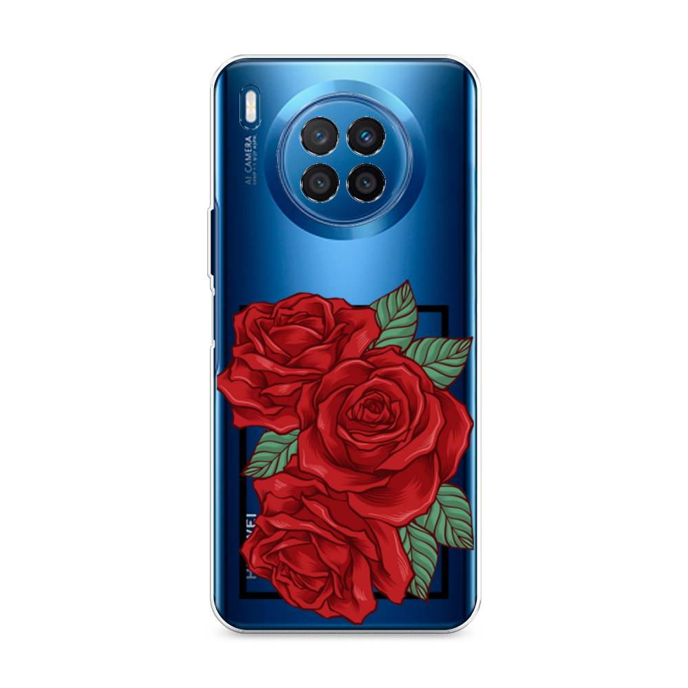 

Чехол для Huawei Nova 8i/Honor 50 lite "Три алые розы", Красный, 6106350-2