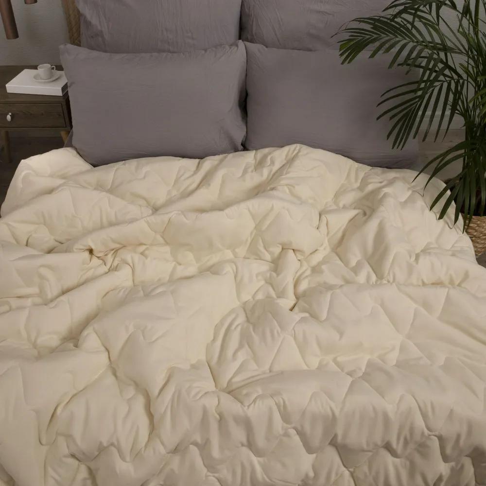фото Одеяло 2 спальное зимнее, толстое, стеганое 175х200 см овечья шерсть, наполнитель 300гр отк