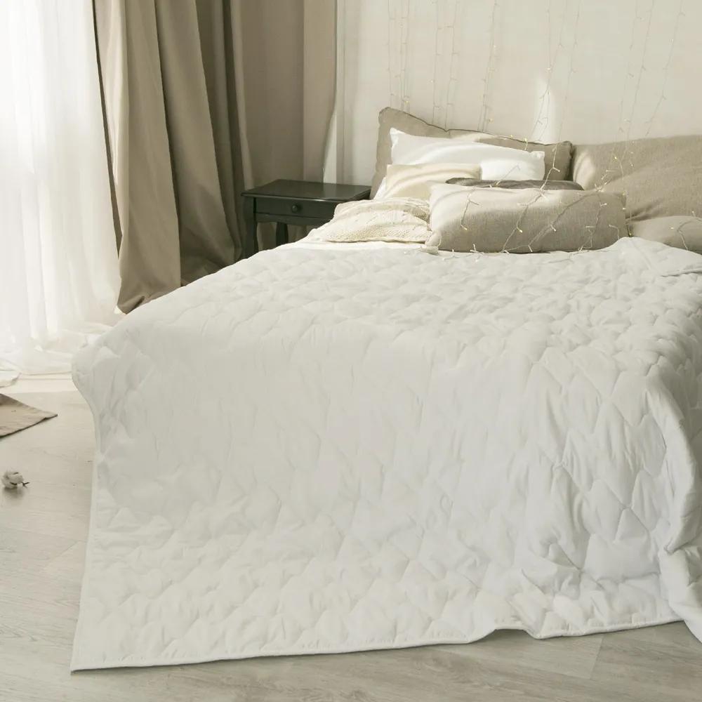 фото Одеяло 2 спальное зимнее толстое, стеганое 175х200 см файбер, наполнитель 300гр отк